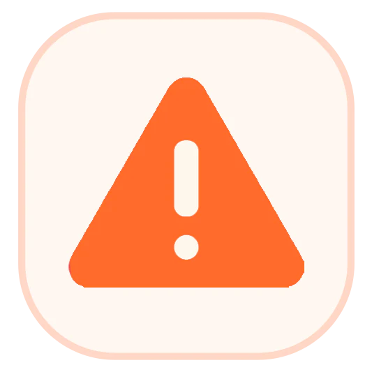 Training problem warning