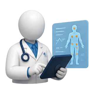 Patient interaction practice use case icon